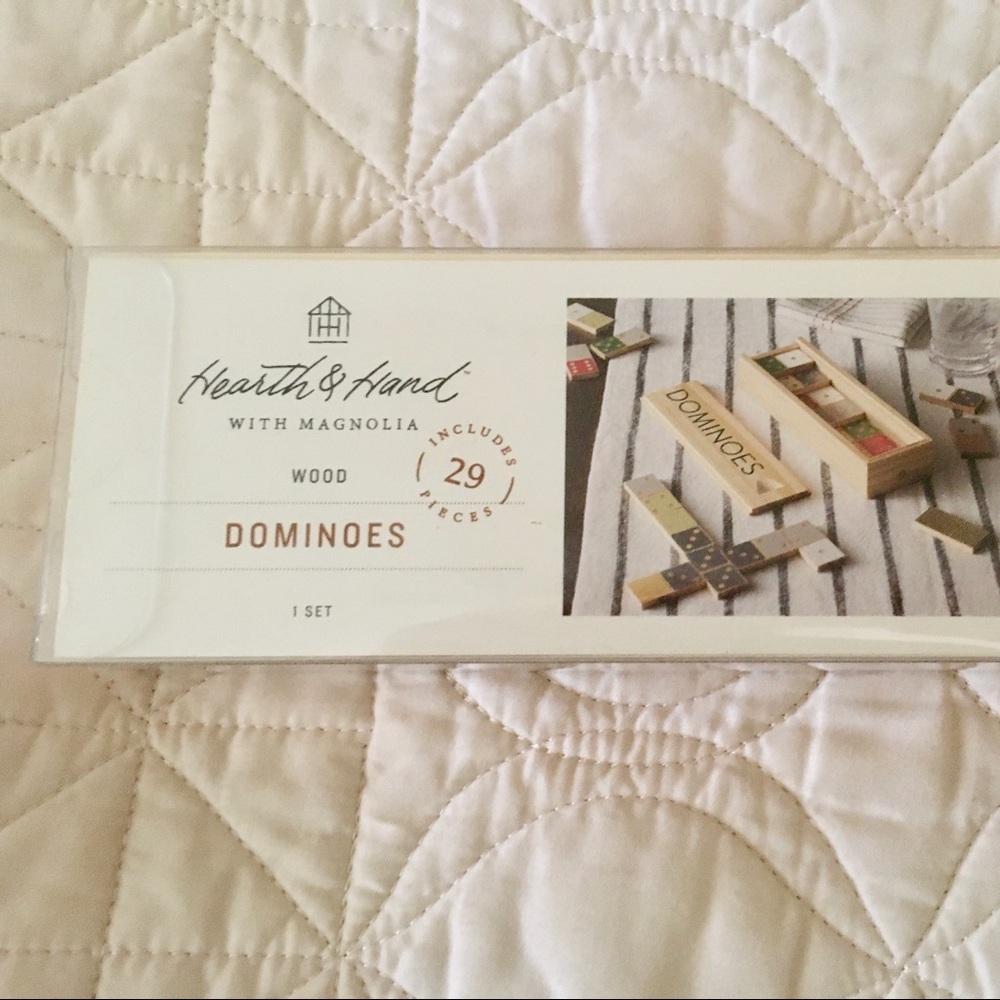 Hearth & Hand with Magnolia wood Dominoes